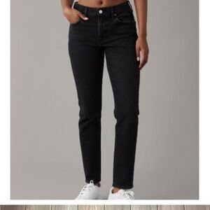 AE American Eagle Womens Black Stretch '90s Skinny Jean Size 4 Long